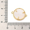 Rack Plating Brass Micro Pave Clear Cubic Zirconia Fe Connector Charms X-KK-L220-003G-02-3
