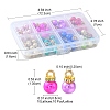 80Pcs 8 Colors ABS Plastic Charms KY-YW0001-29-4