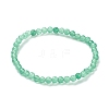 Natural Green Aventurine Beaded Stretch Bracelets BJEW-D446-A-34-2