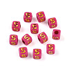 Plating Acrylic Beads OACR-N140-01A-S-1