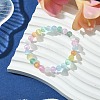 6mm Dyed Natural Selenite Round Beaded Stretch Bracelets for Women BJEW-JB10815-2