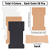 SUNNYCLUE 120Pcs 4 Colors Cardboard Paper Hair Clip Display Cards CDIS-SC0001-04-2