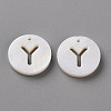 Natural Freshwater Shell Pendants LS-SHEL-Q311-008Y-1