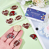 9Pcs 3 Styles Rugby Sports Enamel Pins JEWB-SC0001-99-3