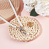 2Pcs 2 Colors Brass Rhinestone Fold Over Clasps KK-DR0001-14-4
