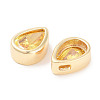 Brass Cubic Zirconia Beads KK-C051-60G-04-2