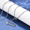 Tarnish Resistant 304 Stainless Steel Necklaces NJEW-E080-13P-2