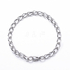 Tarnish Resistant 304 Stainless Steel Curb Chain Bracelets LS-BJEW-P064-28P-1