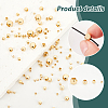   120Pcs 4 Sizes Brass Beads KK-PH0006-51-4