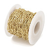Rack Plating Oval Brass Curb Chains CHC-A010-01G-05-3
