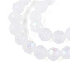 AB Color Plated Natural Quartz Crystal Beads Strands G-T144-B07-05-3