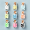 720Pcs 9 Color Luminous Transparent Glass Seed Beads DIY-YW0005-81-4