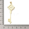 RacRack Plating Brass Micro Pave Cubic Zirconia Big Pendants ZIRC-F142-51G-3