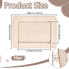 Unfinished Wood Picture Frame Stand AJEW-WH0696-160-1-2