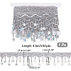 4.5M Sparkle Polyester Tassel Lace Trims OCOR-NB0001-68B-2