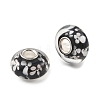 Lampwork & Brass Core European Beads LAMP-P019-01P-08-2