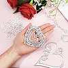 Gorgecraft 4Pcs 4 Styles Valentine's Day Carbon Steel Cutting Dies Stencils DIY-GF0006-65-3