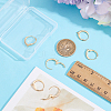10Pcs Brass Cubic Zirconia Leverback Earring Findings KK-BBC0024-28-3