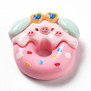 Pig Theme Opaque Resin Cabochons LS-RESI-I057-A01-1