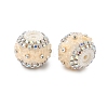 Bling Resin Rhinestone Flower Beads LS-OACR-D310-01P-C-1