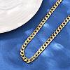 6MM 304 Stainless Steel Cuban Link Chain Necklaces for Women NJEW-G177-01G-2