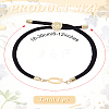 1Pc Adjustable Nylon Cord Slider Bracelets for Women BJEW-LP0001-32Q-01-2