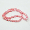 Natural Mashan Jade Round Beads Strands G-D263-12mm-XS02-2