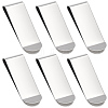 6Pcs Stainless Steel Money Clips TOOL-GF0003-55-1