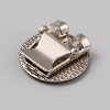 Tibetan Style Zinc Alloy Bolo Tie Slides Clasp Cabochon Settings FIND-WH0260-37J-AS-2