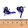 Handmade Lampwork Connector Charms LA-CBA1426-03B-02-3