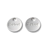 304 Stainless Steel Charms STAS-V007-03C-P-1