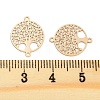 Long-Lasting Plated Brass Links Connector Charms KK-K336-45KCG-3