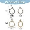 12Pcs Alloy Rhinestone Pendants FIND-YW0007-95G-3