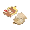 Animal Forest Theme Zinc Alloy Enamel Pendants FIND-Z065-01F-2