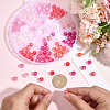 125Pcs 5 Colors Resin UV Reactive Beads RESI-PA0001-33B-3