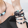 100Pcs Ocean Mix Pearlized Glass Pearl Beads HY-HY0001-04A-7