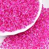 6/0 Inside Colours Transparent Glass Seed Beads SEED-T007-07I-3