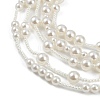 Plastic Pearl Bib Necklaces NJEW-K384-08-4