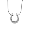 Stainless Steel Teardrop Pendant Necklaces JB6255-1-1