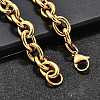 304 Stainless Steel Cable Chain Bracelets for Women LS-BJEW-Q050-01C-G-4