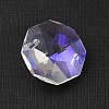 Electroplated Glass Rhinestone Connector Charms EGLA-Z007-01A-2