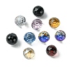 Faceted Round Glass Cabochons GGLA-YW001-13C-1