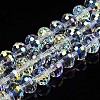 Electroplate Transparent Glass Beads Strands X-EGLA-N002-16-B03-1