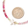 Summer Beach Dyed Natural Agate Round Beaded Necklaces NJEW-JN05262-01-3