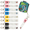 PU Leather & Cotton Name Marker Keychain AJEW-WH0514-031-1