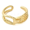 Brass Open Cuff Ring for Women LS-RJEW-Z070-05G-02-2