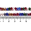 Electroplate Transparent Glass Beads Strands EGLA-A035-T4mm-HA02-4