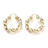 Brass Hoop Earrings EJEW-P264-A11-G-1