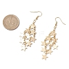 Star 304 Stainless Steel Dangle Earrings EJEW-TA00771-01-4