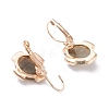 Natural Labradorite Leverback Earrings EJEW-I247-02D-3